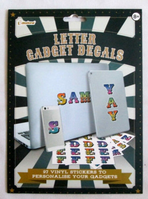 97 Vinyl Lettering Sticker Letter Gadget Decal Personalized Your Gadgets -New