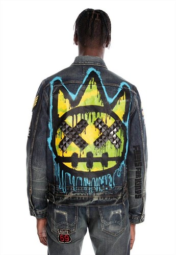DENIM JACKET STRETCH IN MULTI COLOR 
