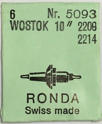 NOS New 6 Pcs Wostok 2209 2214 Ronda 5093 Eje De Volante Balance Staff Asse