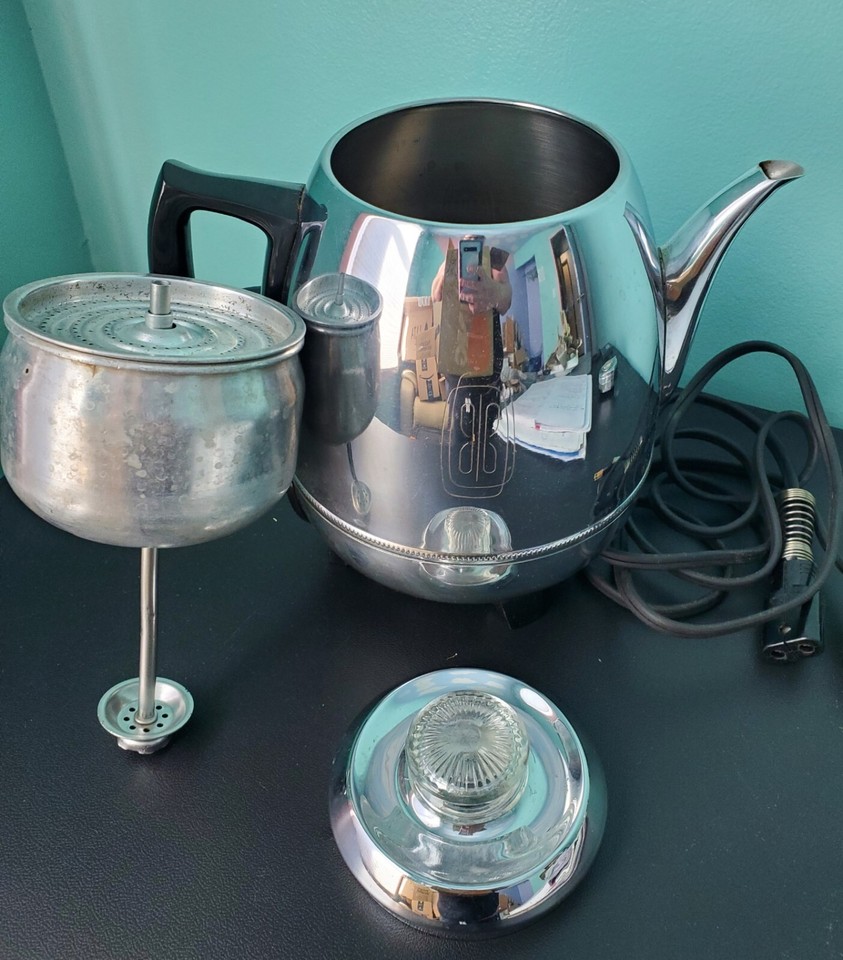Vtg General Electric GE Electric Pot Belly Coffee Percolator 18P40 eBay