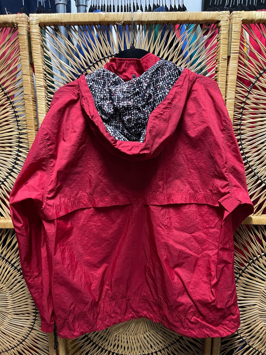 Vintage 90s Nike Anorak 1/4 Zip Geometric Abstract Pattern Jacket