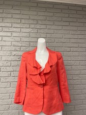 Eric Signature Coral Blazer Size 2 Nwt