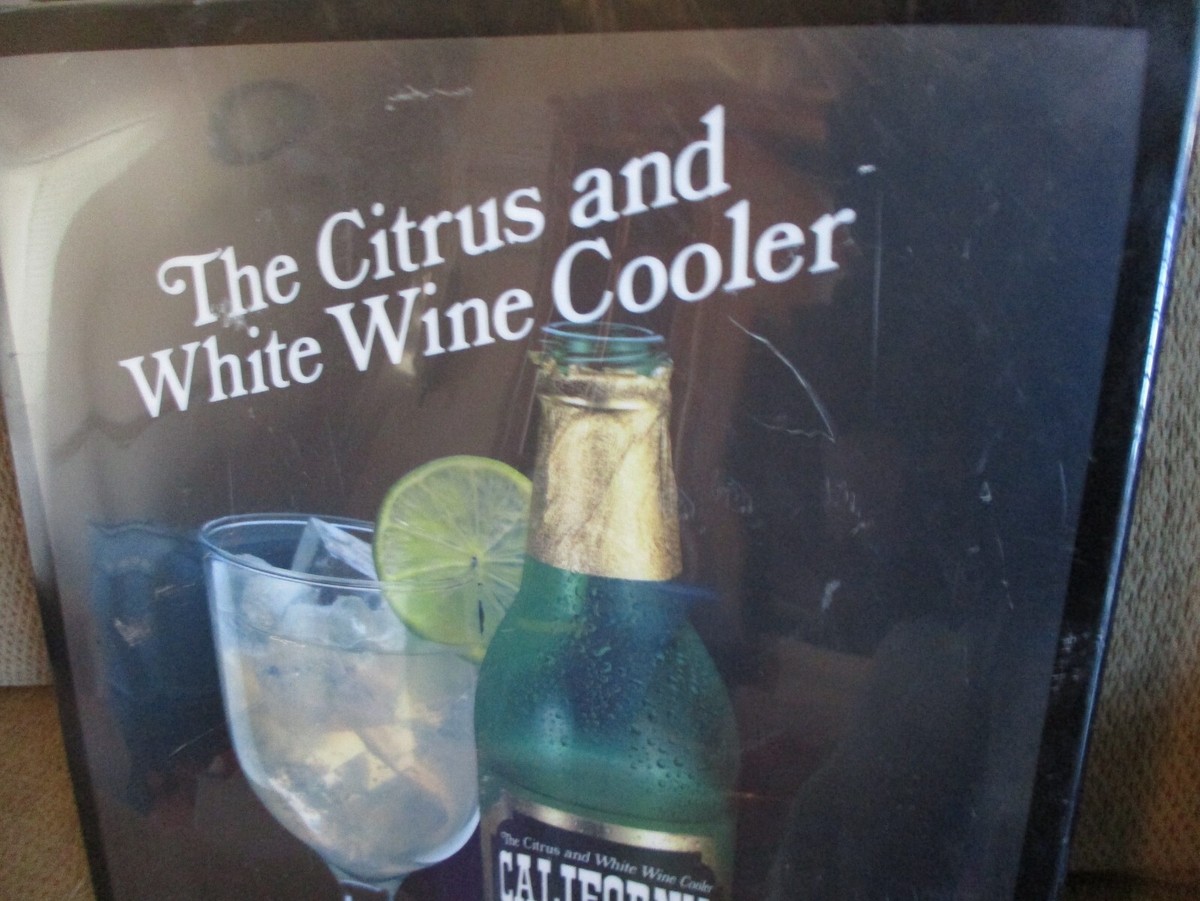 Vintage! 1980's California Cooler Light-Up Sign The Citrus and