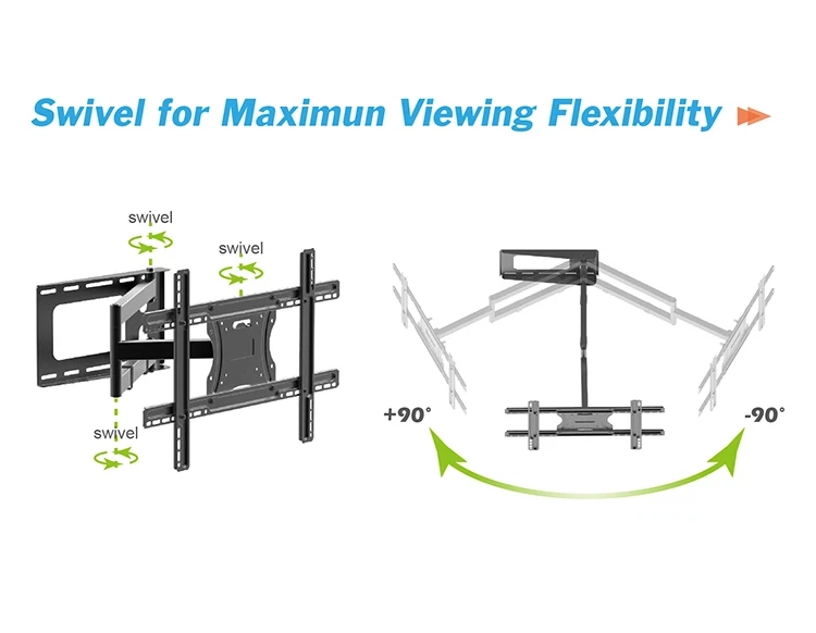 MP-L28-600 Long Arm Full Motion TV Wall Bracket with 29" Extension 32 - 70 TV - Image 3 of 4