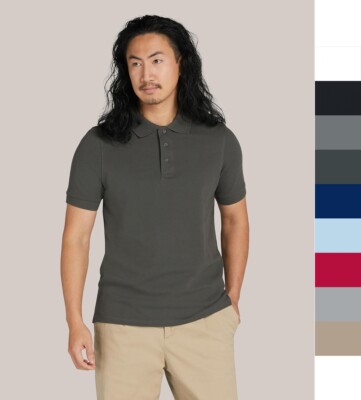 SG Herren Signature Stretch Tagless Basic Poloshirt Mini Piqué Modern Fit NEU