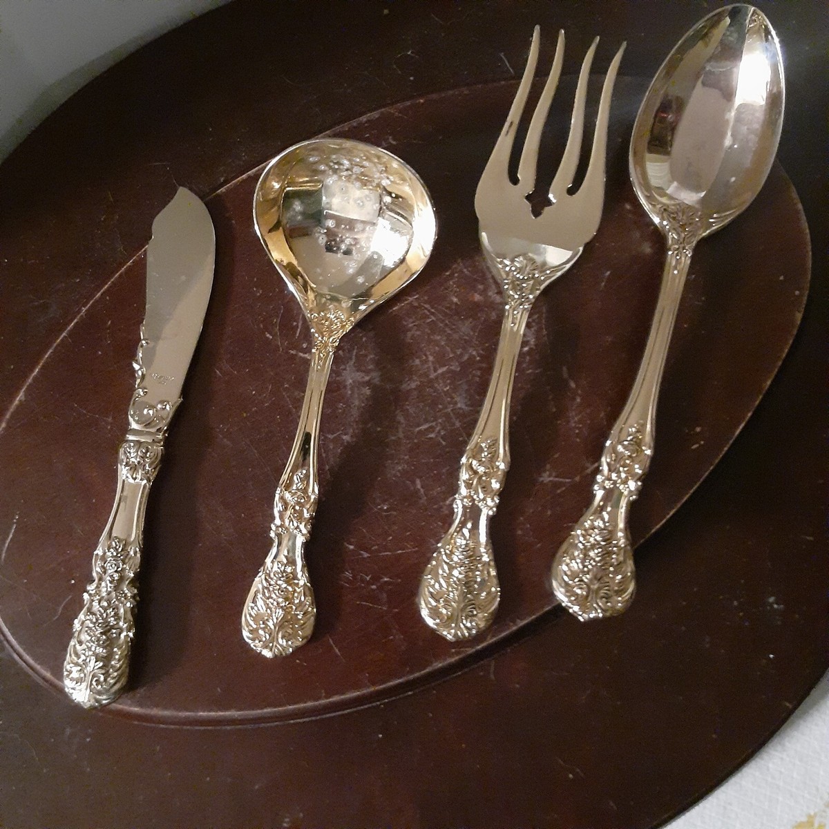 French Rose Fb Rogers Stainless Steel Flatware Lot Of ROGERS China