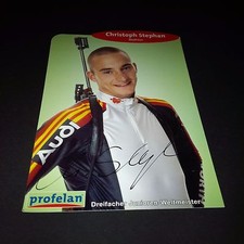 CHRISTOPH STEPHAN Biathlon Olympia signiert 10x15 Autogrammkarte !