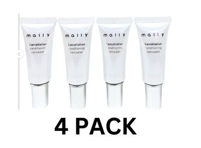 4 Pack Mally Cancellation Conditioning Concealer Travel Size MEDIUM 0.3 Fl. OZ