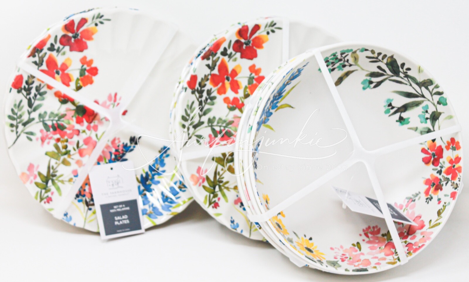 Rachel Ashwell The Farmhouse Floral Flowers 20 pc Salad Plates Bowls Spring 2025