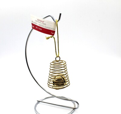 Ashland Tiny Treasures Gold Tone 1.3'' Jingle Bell Christmas Ornament Bell NEW