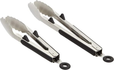 2-Piece Stainless Steel Kitchen Tong Set