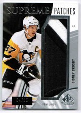 20/21 2020 SP GAME USED SIDNEY CROSBY SP-SC SUPREME PATCHES /15 PITTSBURGH PENS