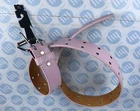 Genuine Leather Belt Light Pink With Two Whole Strong Lock XL 32mmx 93cm Long