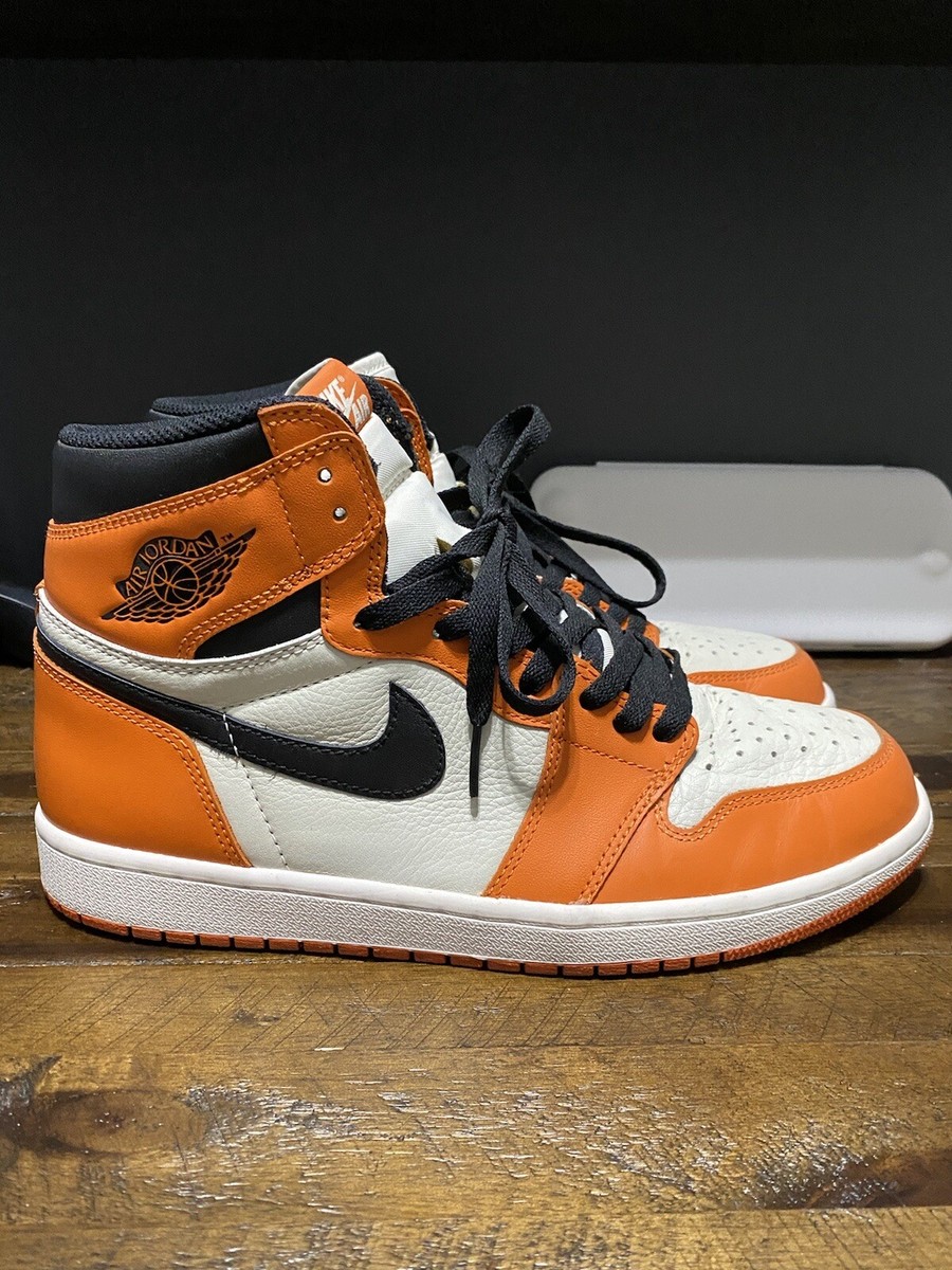 Size 10 - Jordan 1 Retro High OG shattered backboard away  display picture 3
