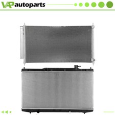 For 2013 2014-2017 Honda Accord Aluminium Radiator & Condenser Cooling Assembly