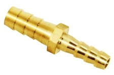(5 Pack) 3/8" X 1/4” Hose Barb Mendor Union Hex Splicer Brass Fitting-USA