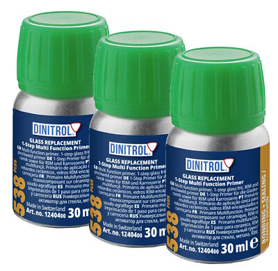 DINITROL 538+ BLACK BODY & GLASS 1 STEP PRIMER AND ACTIVATOR 30ml 1240400 3UNITS