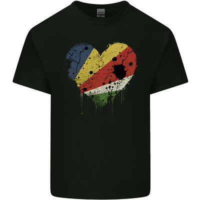 T-Shirt Liebe Seychellen Flagge Seychellen Tag Fußball Kinder