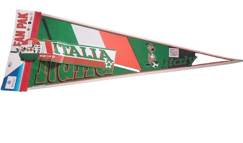 Fanion Vintage Fiorentina Calcio Années 90 – Pennant Supporter Italie – Multicolore