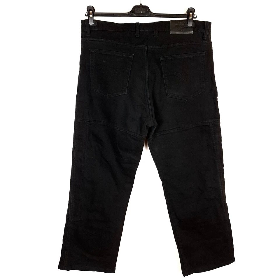 Jean homme HARLEY DAVIDSON taille W36 L28 coupe décontractée noir stretch droit - Photo 2/4