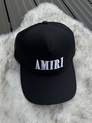 AMIRI Core Logo Trucker Hat | Black/White | One Size | Adjustable