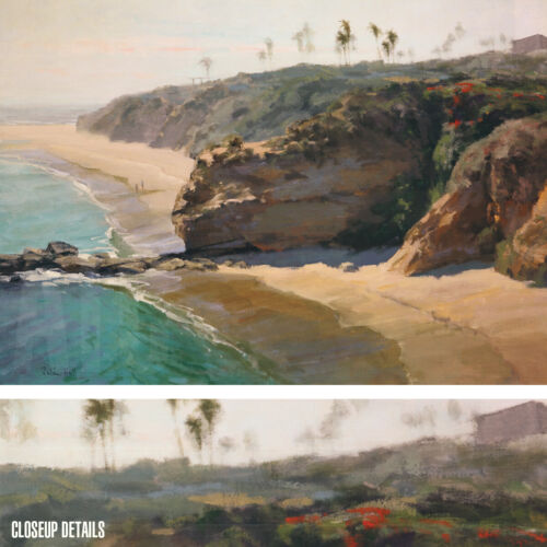 36W"x26H" MONTAGE BEACH by ROBIN HALL - SAND MOUNTAINS OCEAN CHOICES of CANVAS - Picture 1 of 9