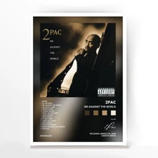 2PAC 'Me Against The World' Poster No Frame, Music Poster