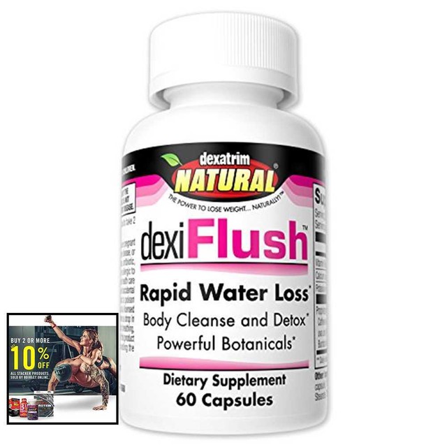 Dexatrim Natural Dexiflush Rapid Water Loss Pills Dietary Supplement