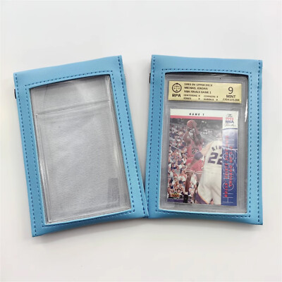PU Leder Kartenhülle Fall Slab Protector Halter für PSA BGS CCG RPA Graded Card