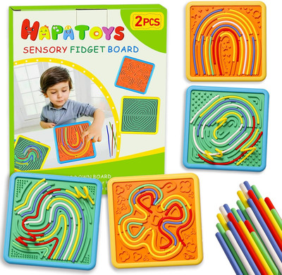 Sensory Activity Board for Kids & Adults:Double-Sided Stress Relif Sensory Board