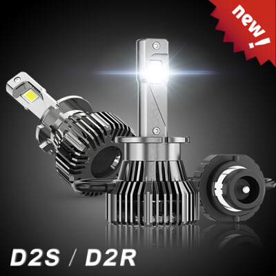 Pair D2S D2C D2R D2H LED Headlight Bulbs 6000K/set High low beam