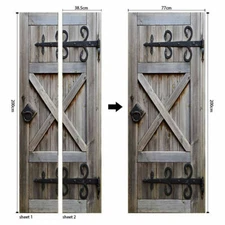 3D Door Stickers Wall Murals Decals Wallpaper Self Adhesive Vinyl Art Home Decor