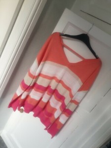 orange and pink jumper