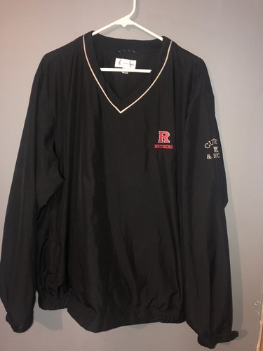 rutgers windbreaker mens size L cutter 