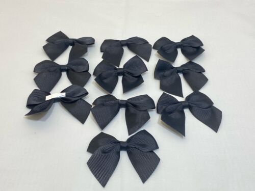 3mm 6mm 10mm 16mm 22mm 38mm 50mm BLACK Grosgrain Ribbon Double Sided Ribbed Tape - Picture 10 of 10
