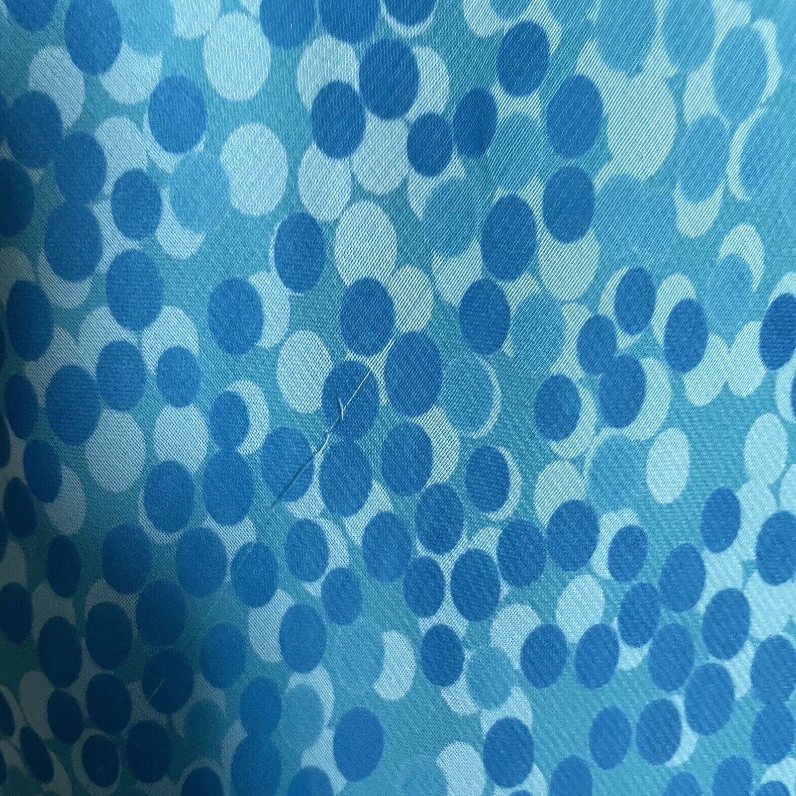 Biyaycda | 90s Y2k Aqua Blue Sheer Polka Dot Midi… - image 7