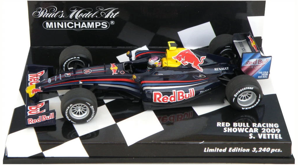 MINICHAMPS Sebastian Vettel RedBull Diecast Formula 1 Cars for