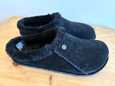 Birkenstock Zermatt Premium Shearling Black Suede EUR 46 / US 13 - NEW, 185