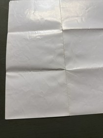 Magic of Scheherazade CUL-AS-US NES Nintendo Insert Poster / Map Only