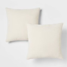 2pk Chenille Square Throw Pillows - Threshold  