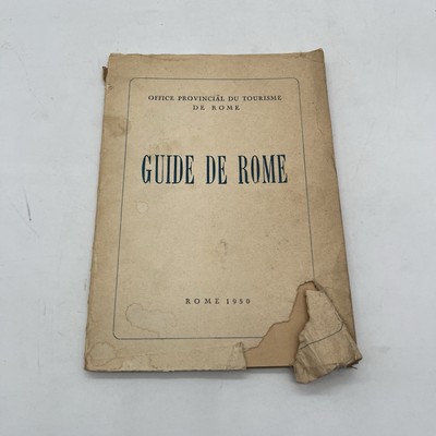 GUIDE DE ROME - HUIT ITINERAIRES POUR LA VISITE DE LA VILLE - COLLECTIF - 1950