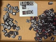 Magnetic Number and Letter Tiles what You See Is What You Get 