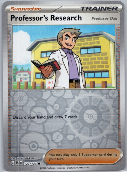 Prismatic Evolutions - Professor's Research 122/131  - Reverse Holo  - NM/M