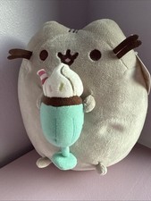 itSugar Exclusive 9" Milkshake Pusheen Plush Rare 2017 Plushie Grey Cat