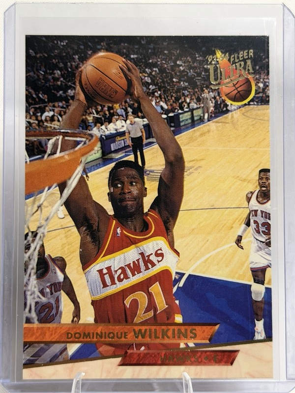 Fleer Ultra 1993-94 Basketball Dominique Wilkins Atlanta Hawks #7 Base Set