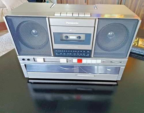 Vintage Panasonic SG-J500 Record Player Radio Cassette Tape Boombox *READ INFO*