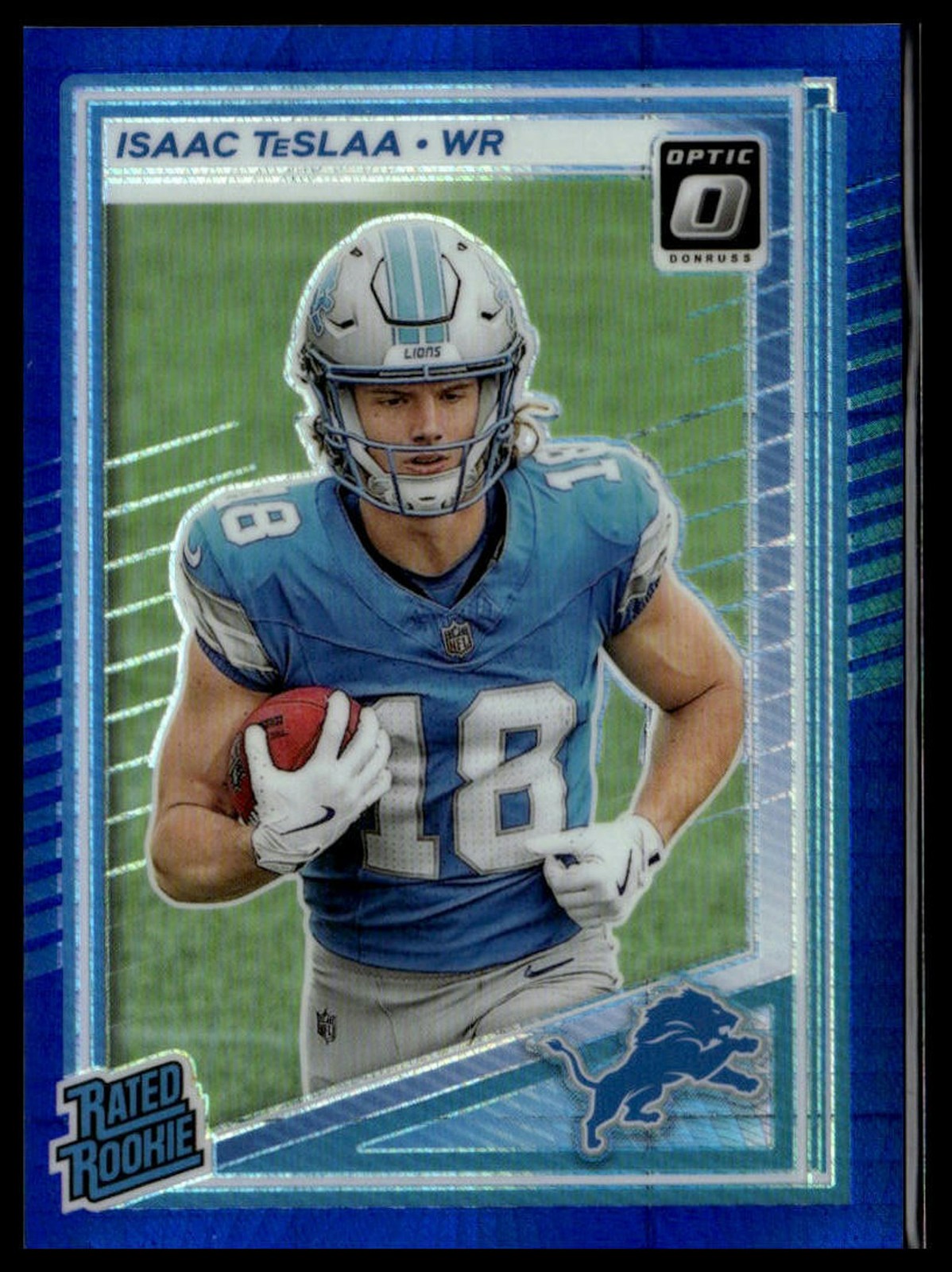 2025 Donruss Optic #219 Isaac TeSlaa Blue Hyper