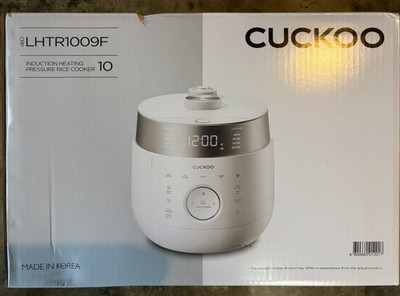 NEW Cuckoo CRP-LHTR1009F 10 Cup IH Twin Pressure Rice Cooker, White