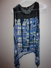 Simply Vera Verawang Women's Size M Multicolor Sleeveless Top