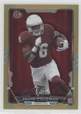2015 Bowman Rookies Gold Rainbow Foil 230/399 Tevin Coleman #61 2x3